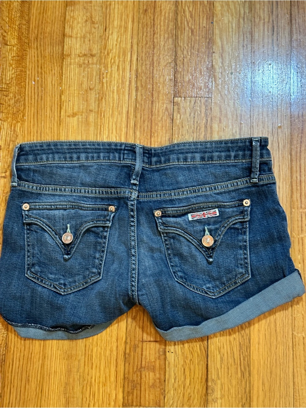 Hudson Jeans Dark Blue Denim Jean Shorts